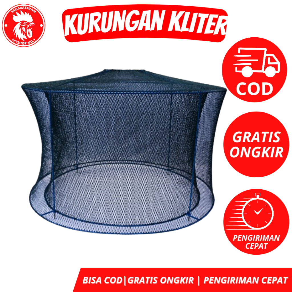 KURUNGAN KLITER D 97 CM LUAR 107 CM KURUNGAN KLITER/ KURUNGAN BESI KLITER/ KURUNGAN AYAM/ KANDANG AY