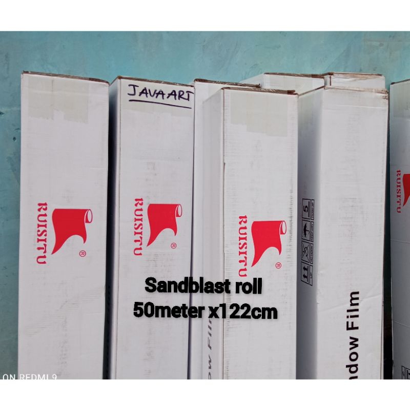 promoo sticker stiker kaca sandblast 1roll 50mx120cm