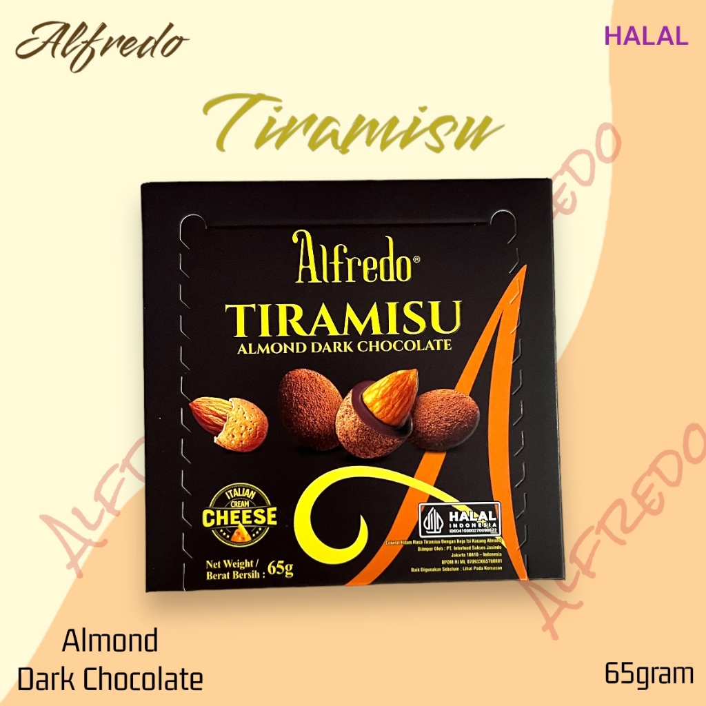 

Coklat Almond ALFREDO Box 65gram HALAL isi -+ 12-13pcs