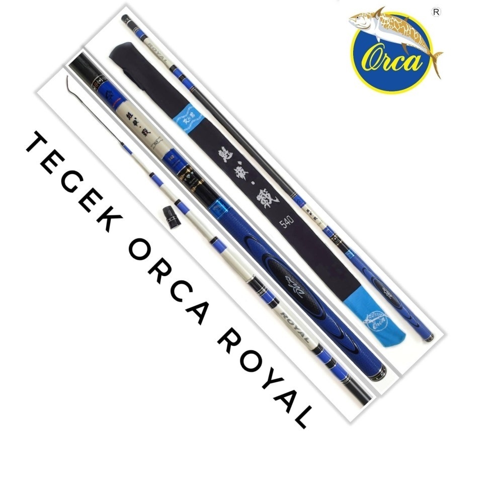 Joran Tegek Orca Royal 450 540 cocok mancing baronang ruas panjang carbon tebal ringan