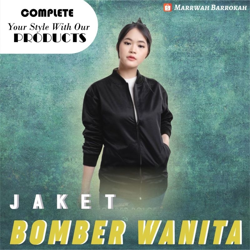 JAKET BOMBER WANITA/JAKET TERBARU/JAKET KEKINIAN/JAKET ANAK MUDA/JAKET REMAJA
