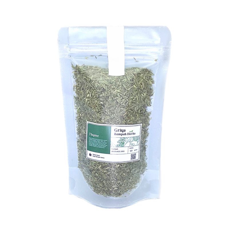 

Daun Timi Kering / Daun Thyme Kering / Dried Thyme Leaves / Thyme Leaf 75 gr
