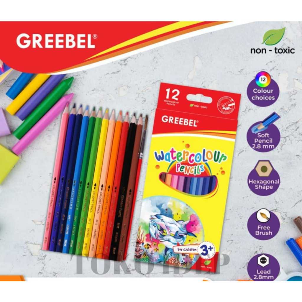 

PENSIL WARNA GREEBEL PANJANG ISI 12 - 12 Classic Color Pencils 7012