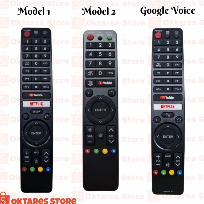 VD Remote Sharp Android Smart TV
