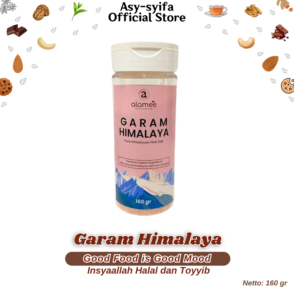 

Garam Himalaya Organik Himalayan Pink Salt Ukuran 160gr