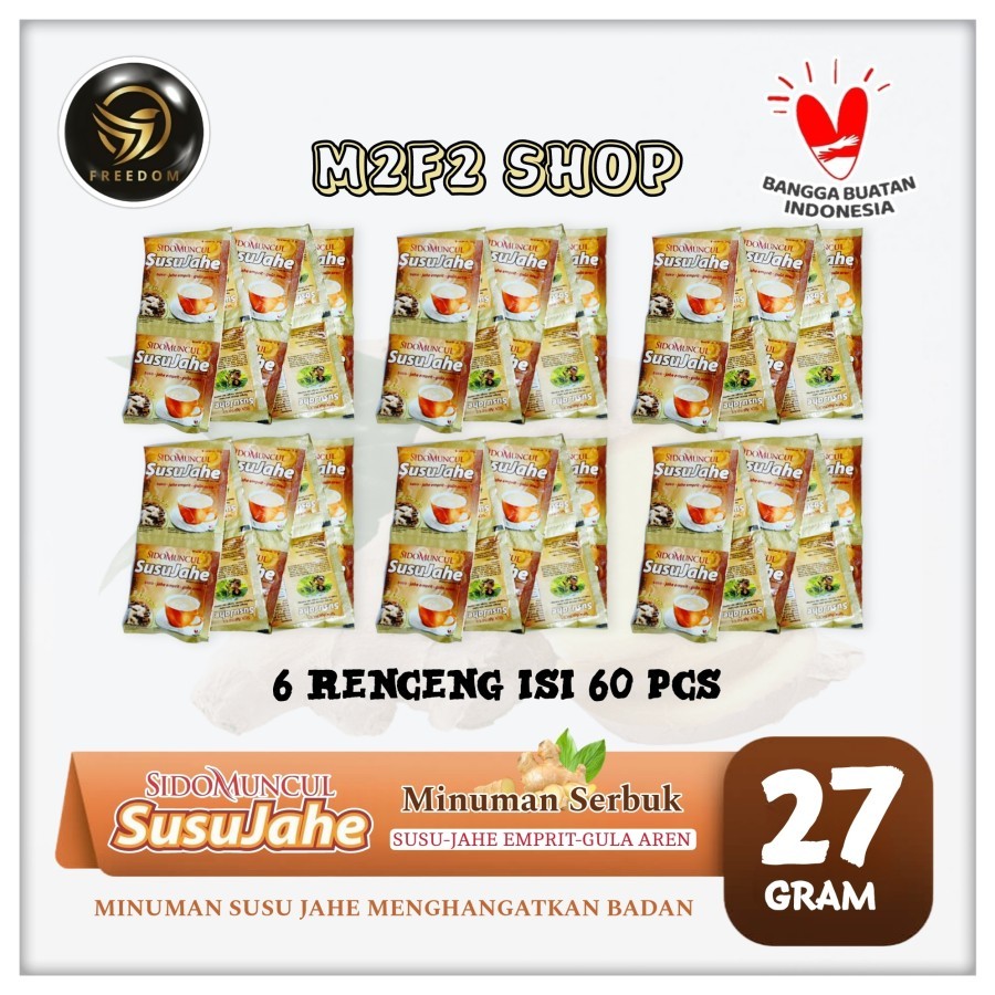 

Sido Muncul Susu Jahe Original Sachet - 27 gr (Kemasan 6 Renceng)