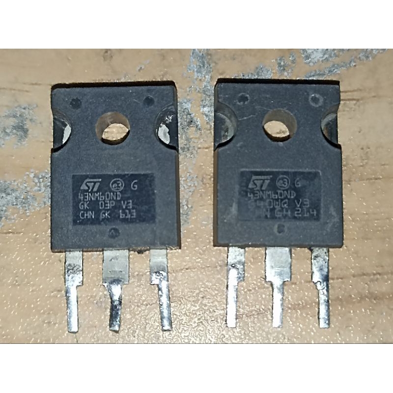 Asli STW43NM60ND 43NM60ND atau STW43NM60N 43NM60N STW43NM60 43NM60 43N60 TO-247 43A 600V DAYA MOSFET