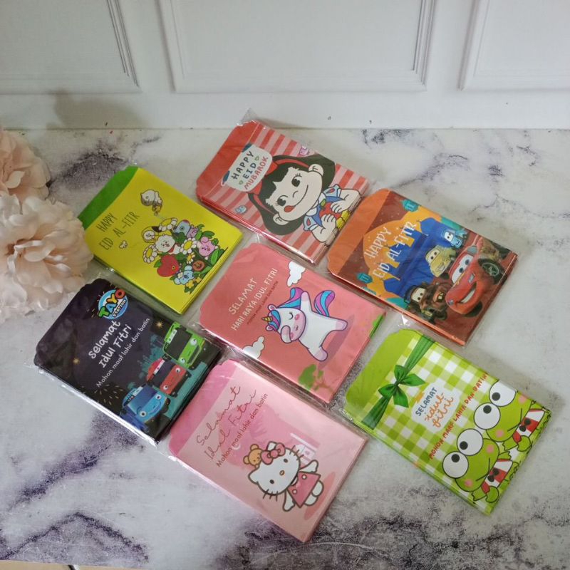 

Amplop Lebaran Motif Kartun Lucu ukuran M isi 10 Part 1