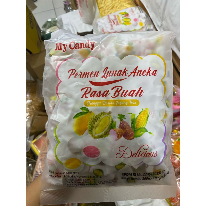 

PERMEN RASA BUAH 360gram (100pcs)