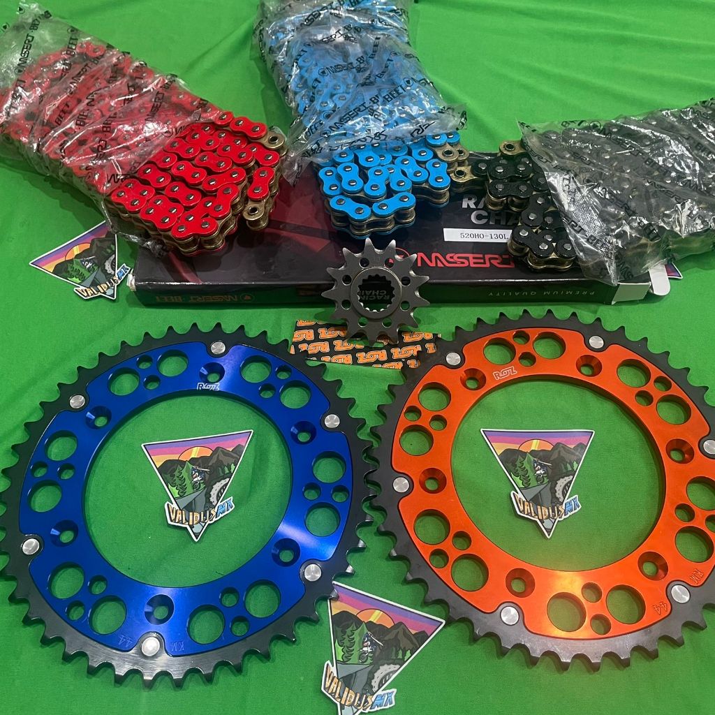 Gear Set ROZ KTM & Husqvarna Husq 520 Rantai Warna Nassert Beet O Ring 520