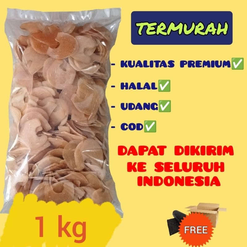 

Kerupuk udang kecil mentah 1 kg/500 gr/250 gr, cocok sebagai pendamping makan maupun camilan saat berkumpul bersama keluarga dan teman.