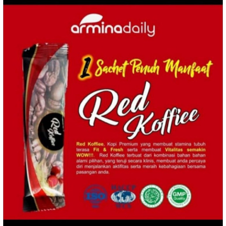 

QBN254 Red Koffiee Kopi Merah Herbal Sachet Original