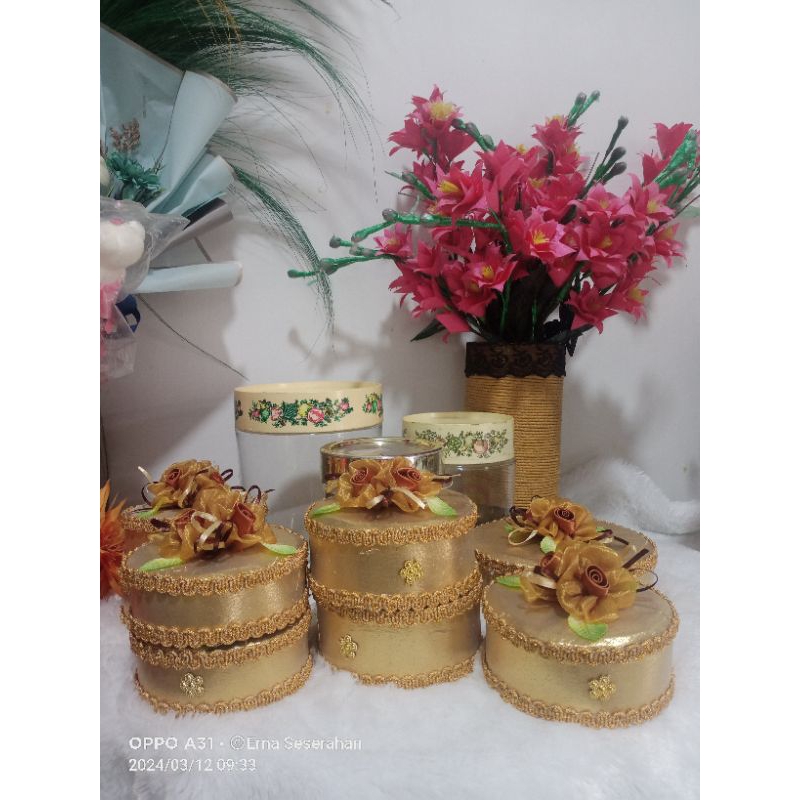 tutup toples hias emas pirex/ jerek/dlx