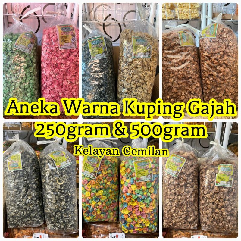 

Camilan Kuping Gajah Contong Mini & Jumbo Premium 250gram & 500gram