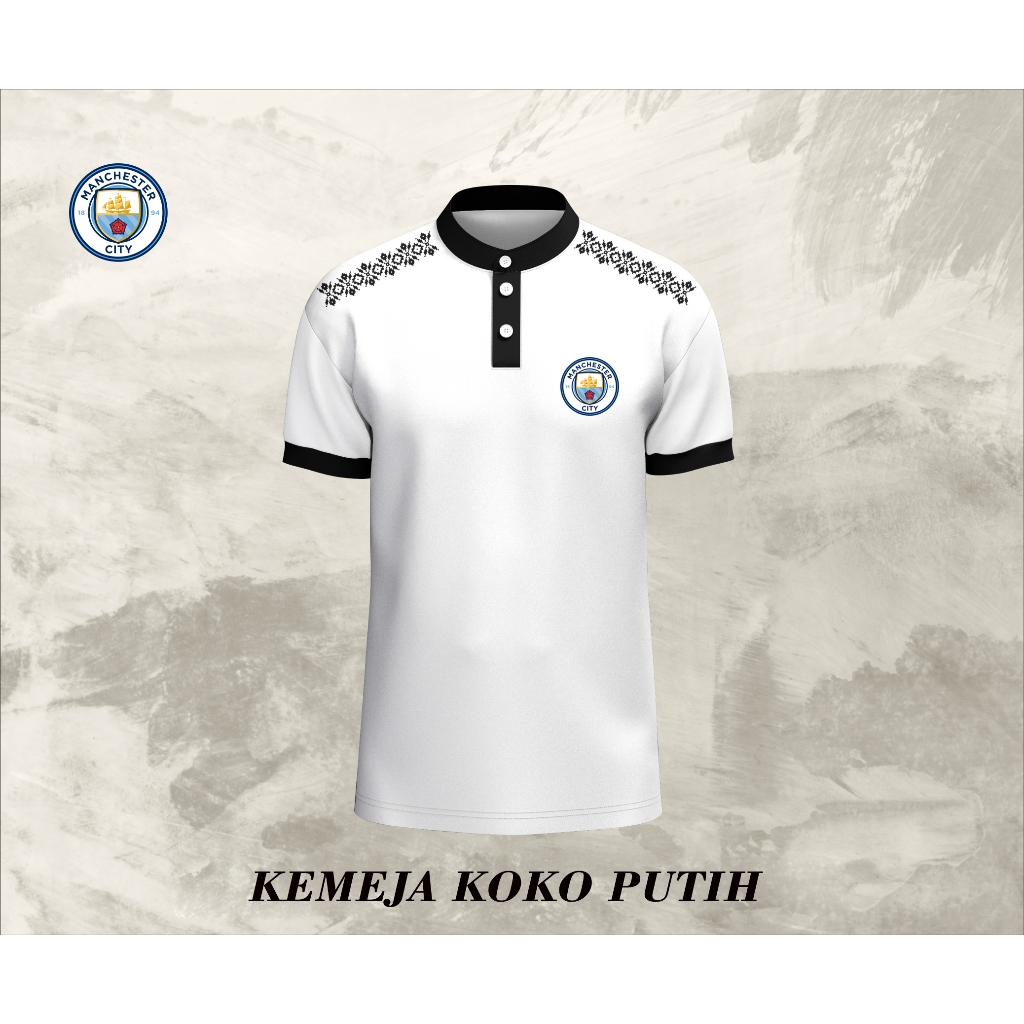 Best Seller  Atasan Setelan Baju Koko Pria Dewasa Lengan Pendek Logo City Terbaru Baju Koko Bahan Lembut Adem 100% Cotton Original