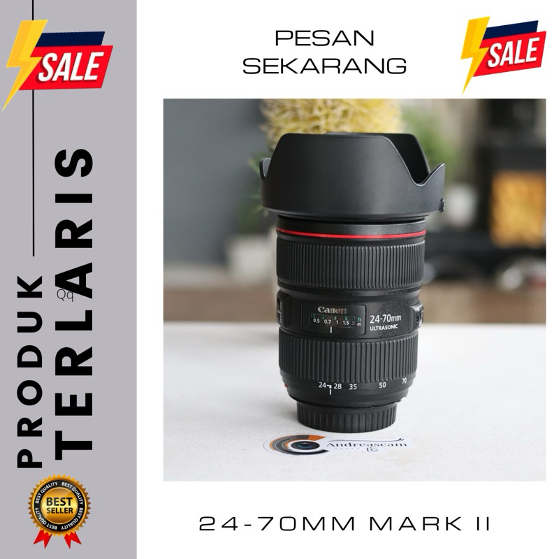 LENSA CANON 24-70MM MARK II F2.8 MULUS TINGGAL PAKAI
