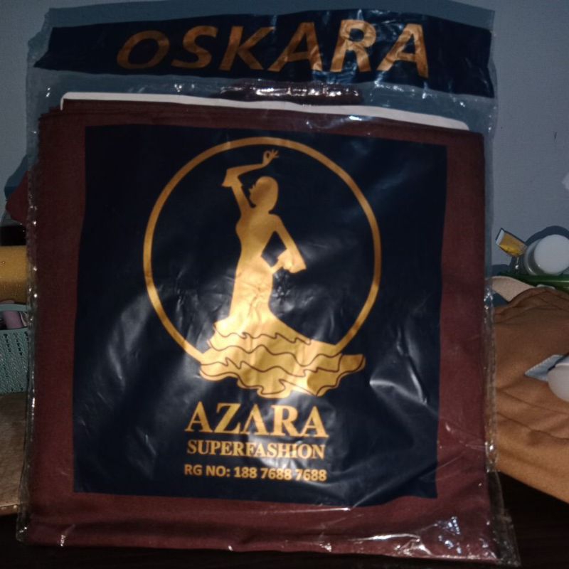 jilbab segi 4 azara maroon