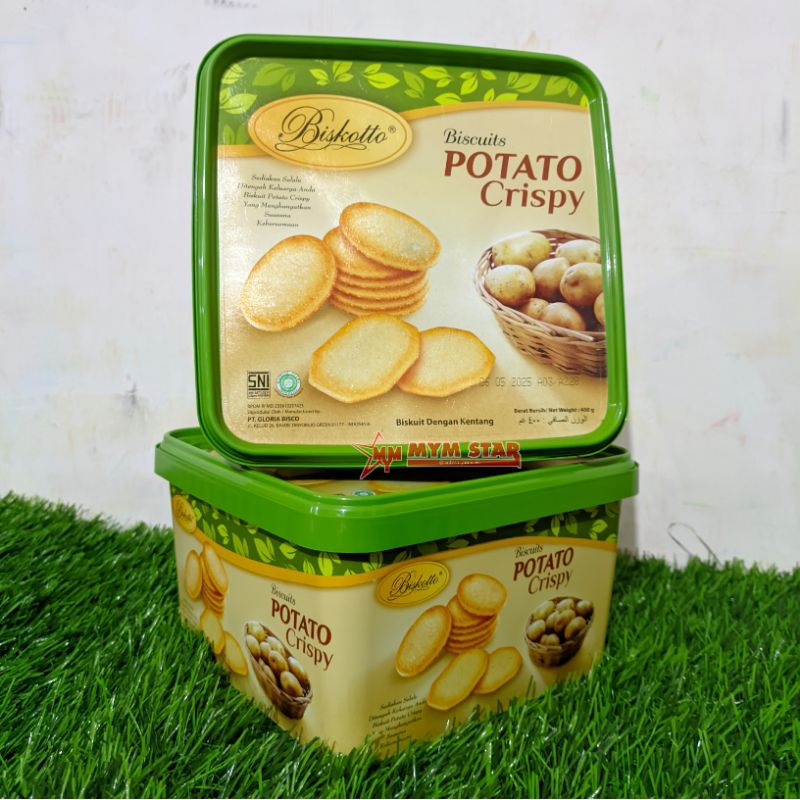 

Biskotto Biscuits Potato Crispy Box Toples Kotak 400g