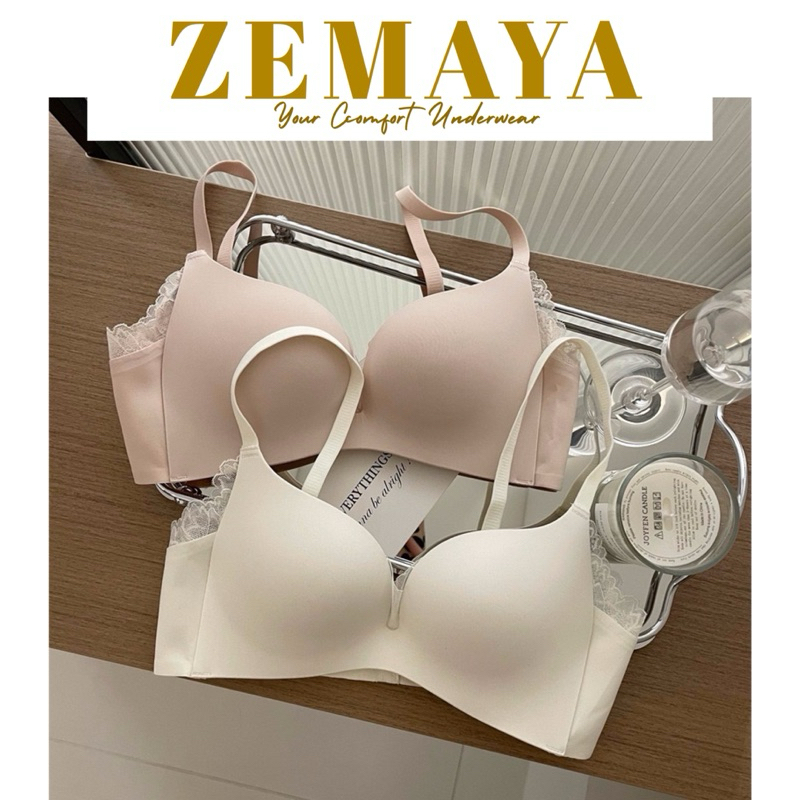 ZEMAYA - Bra Seamless Wanita Tanpa Kawat JAPAN TECHNOLOGIES Kualitas Premium SERRA SERIES / BH Wanita Seamless Tanpa Kawat/ Bra Perempuan / Woman Bra Underwear/ Breathless Bra Wanita/ zero feel bra/ Zero Feel Bra