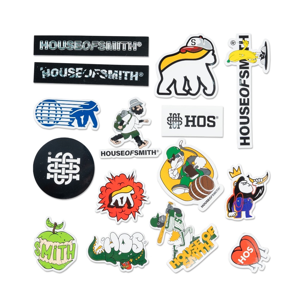 

House of Smith BJM Sticker - New Smith Sticker Pack #2 (1 Pack = 15 pcs sticker)