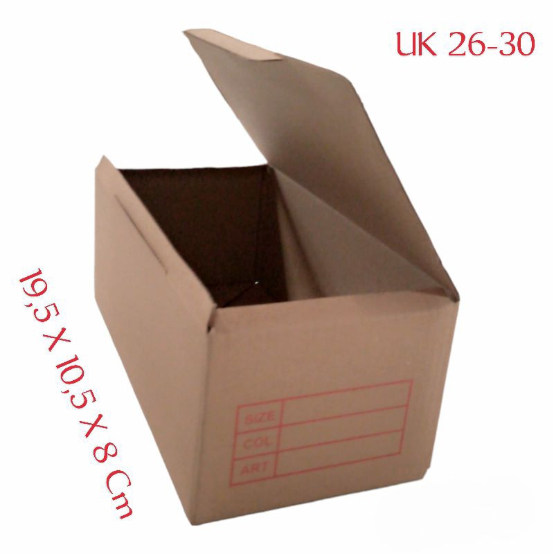 

Kardus Sandal Anak Ukuran 26 - 30 Coklat