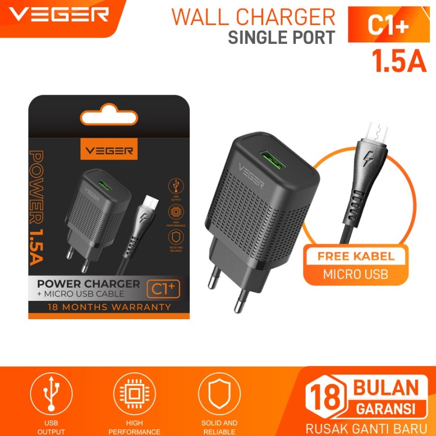 RAK Veger C1 Micro  C1 TypeC 15A Fast Charging Original p Produk Premium Terlaris