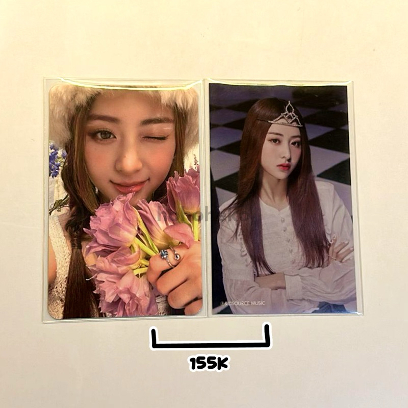 yunjin tulips antifragile frozen aquamarine & solo jacket official photocard