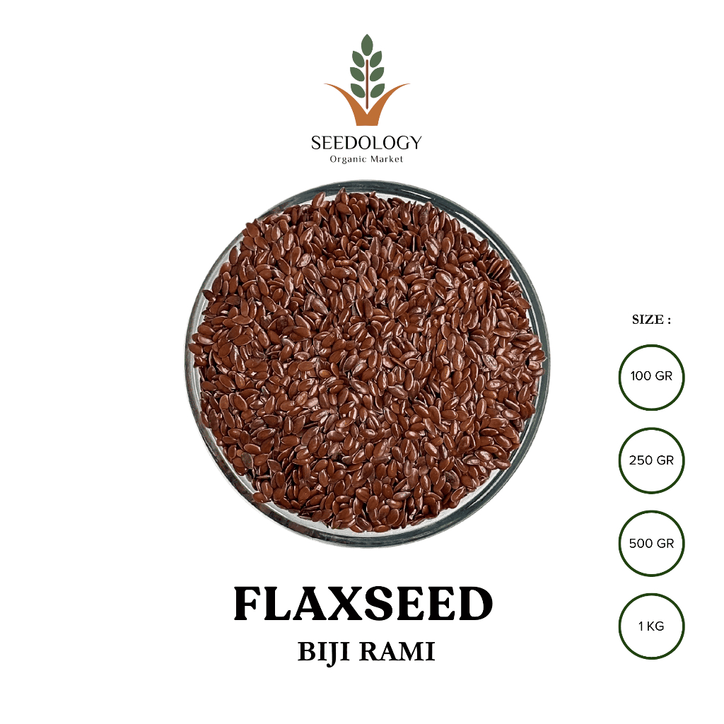 

Organic Brown Flaxseed 1kg - Biji Rami Coklat / Natural / Organik