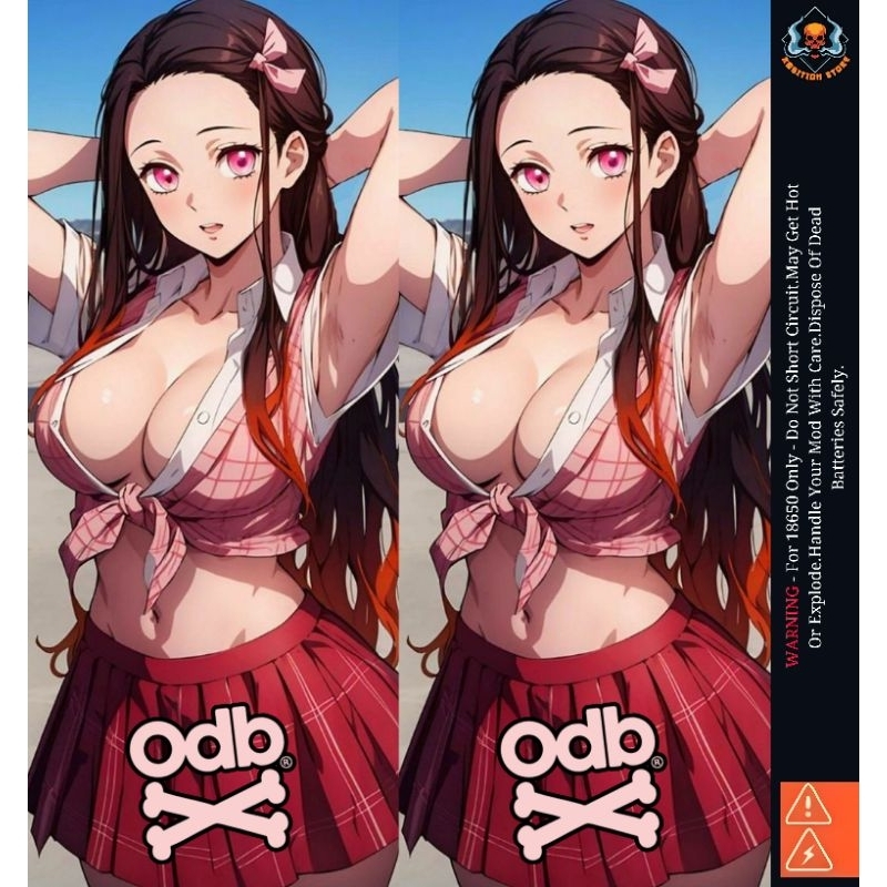 

AMBITIONSTORE - Stiker Skin Wrap Baterai 18650 Motif Nezuko V1 Series - Pelindung dan Penghias Baterai 18650 Untuk Segala Merek Baterai