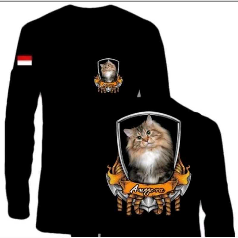 KAOS LENGAN PANJANG PECINTA KUCING ANGGORA