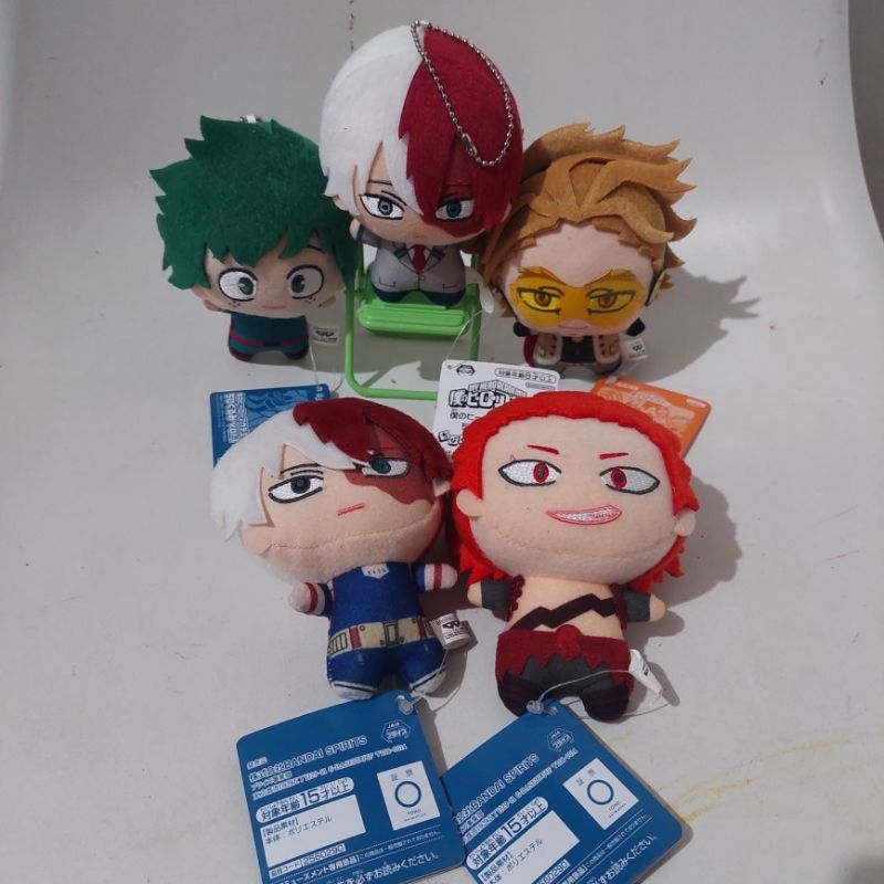 Chibigurumi Deku Shoto Hawks & Kirishima My Hero Academia Plush