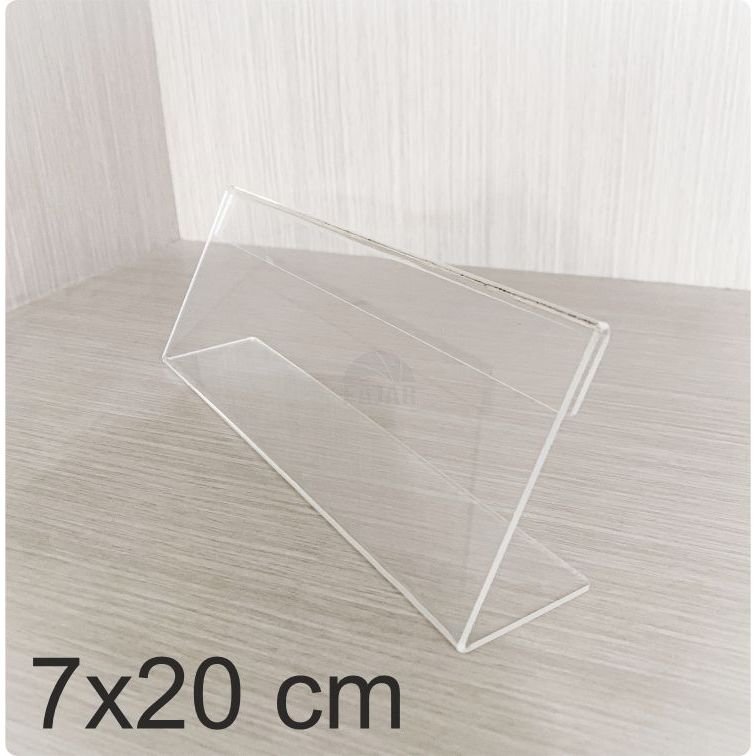 

Papan Nama Meja Satu Sisi Table Sign Akrilik 7x20 CM