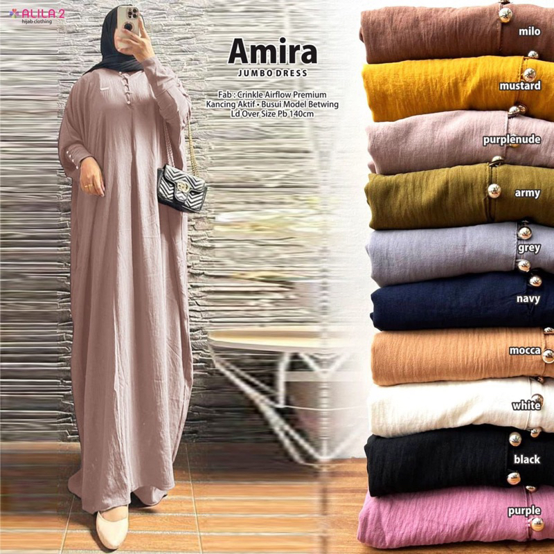 Alila gamis amira jumbo dress | crinkle LD 140