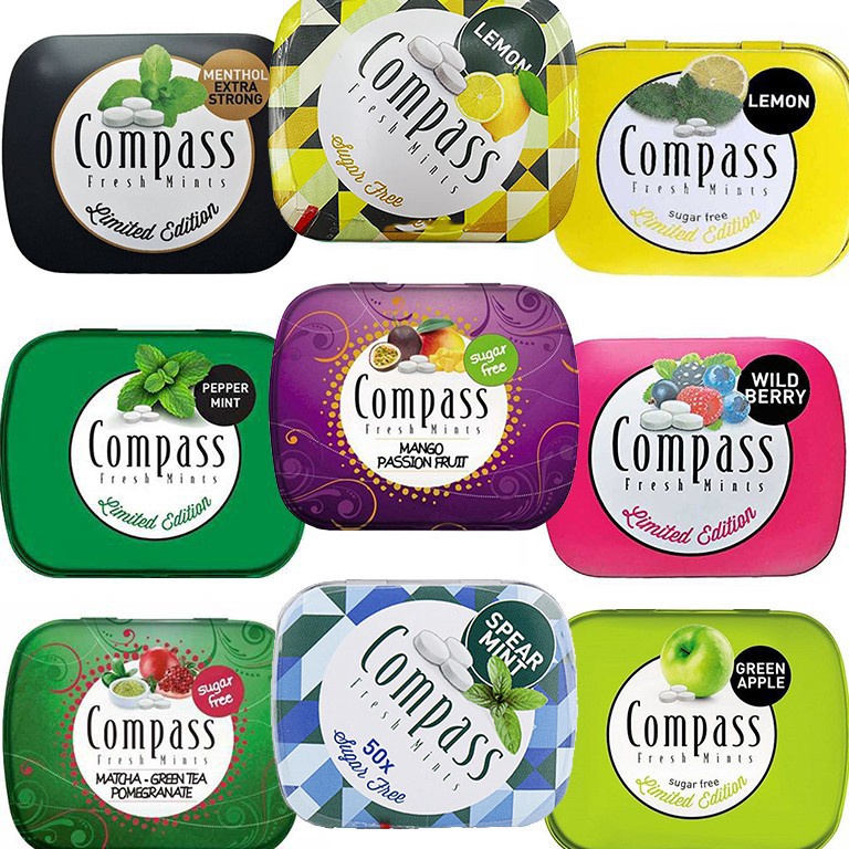 

RYK632 Stok terbaru Compass Fresh Mints 14gr Kaleng