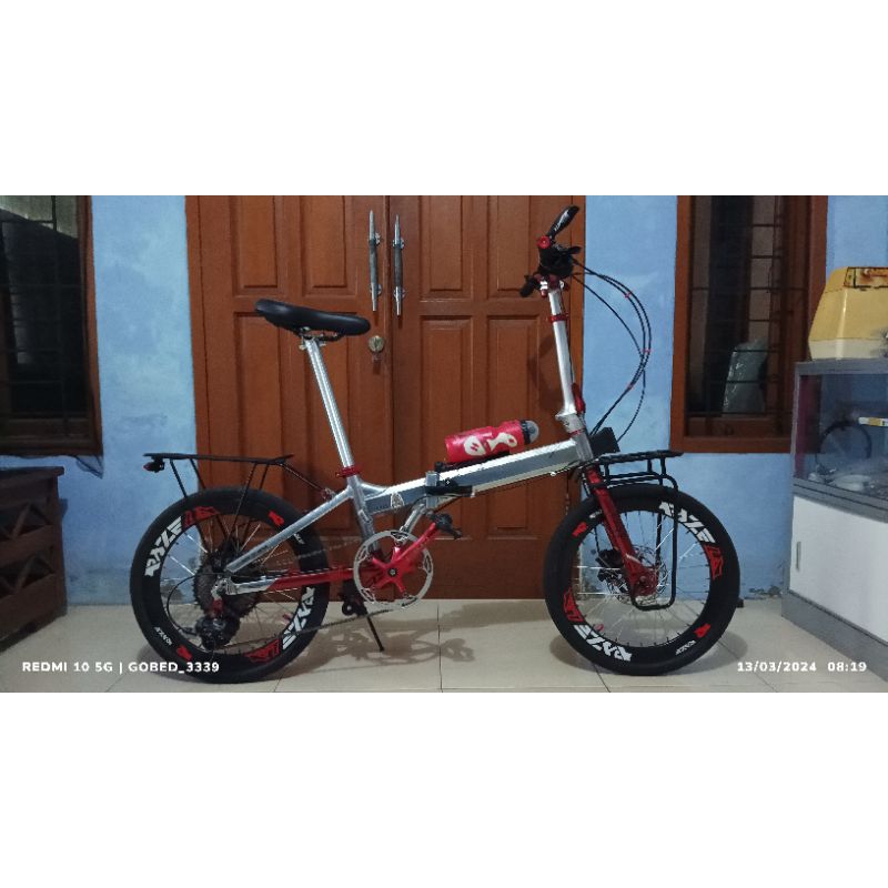 Sepeda Lipat Element Police Texas 20 inch Full Upgrade