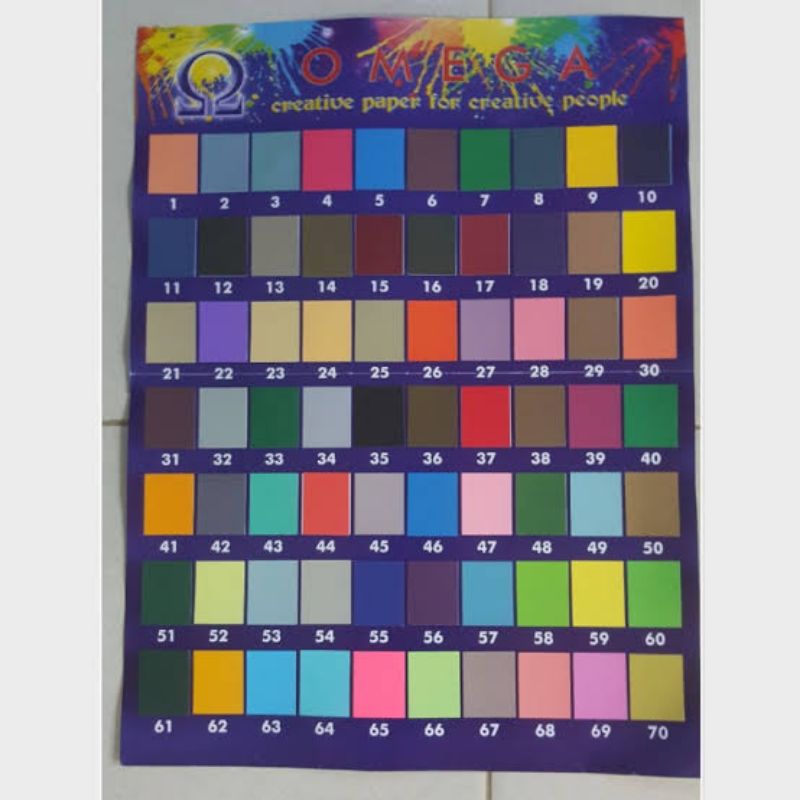 

MASTER KATALOG WARNA OMEGA FOIL