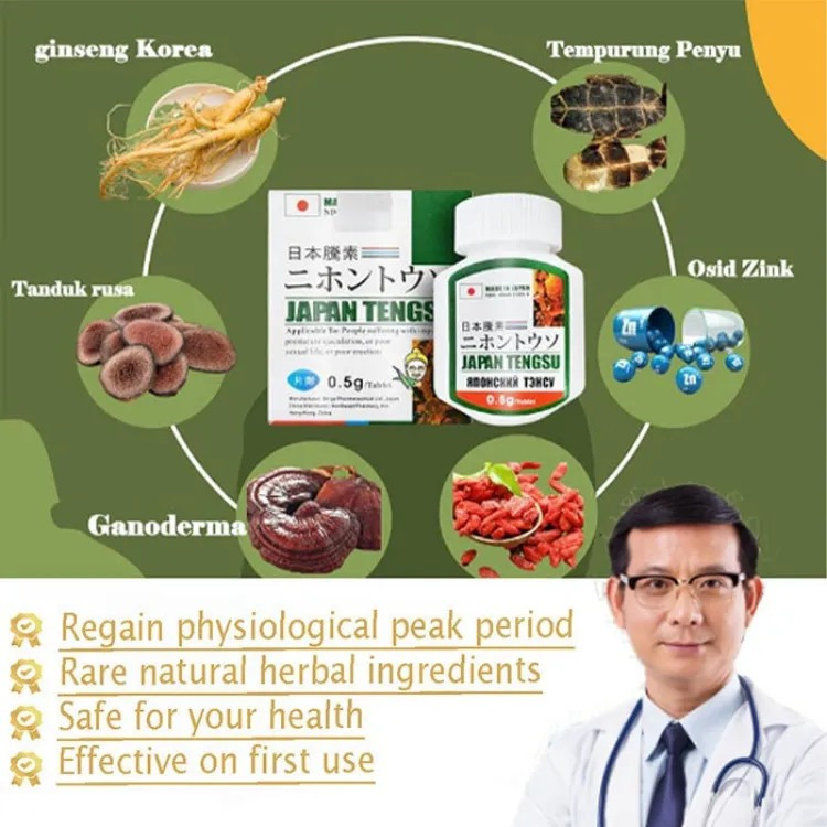 japan tengsu original isi 16 pil