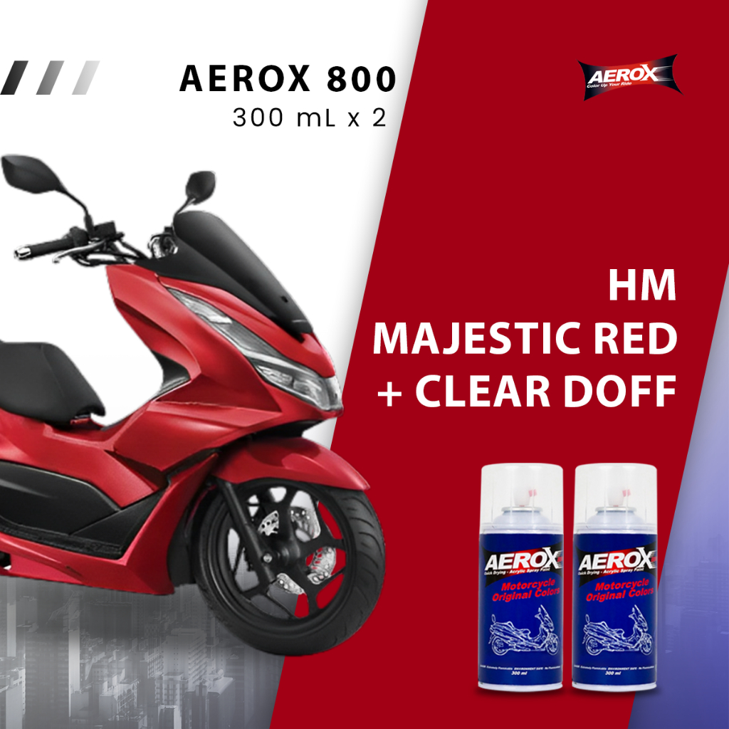Aerox 800 Cat Semprot - Honda PCX Red Doff & Clear Doff