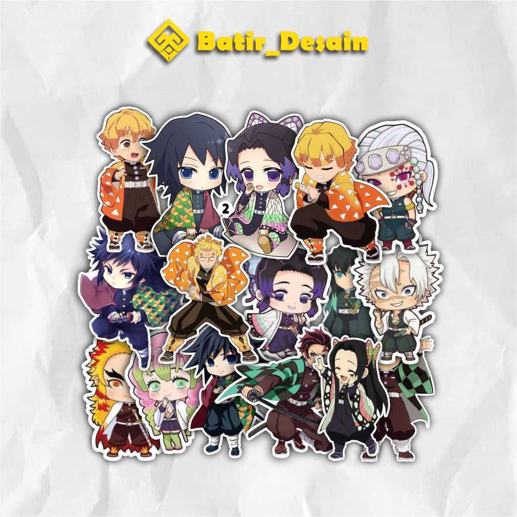 

TERMURAH TERBANYAK ISI 36PCS Stiker Demon Slayer / Vinyl Waterproof Anti Air / Sticker Anime Helm Buku Journal Koper Motor