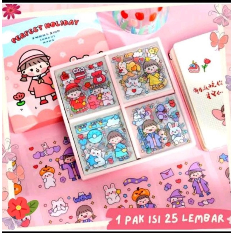 

Sticker 2D momo Salem 25 PCS Aesthetic cute waterproof 25 lembar 1 pak