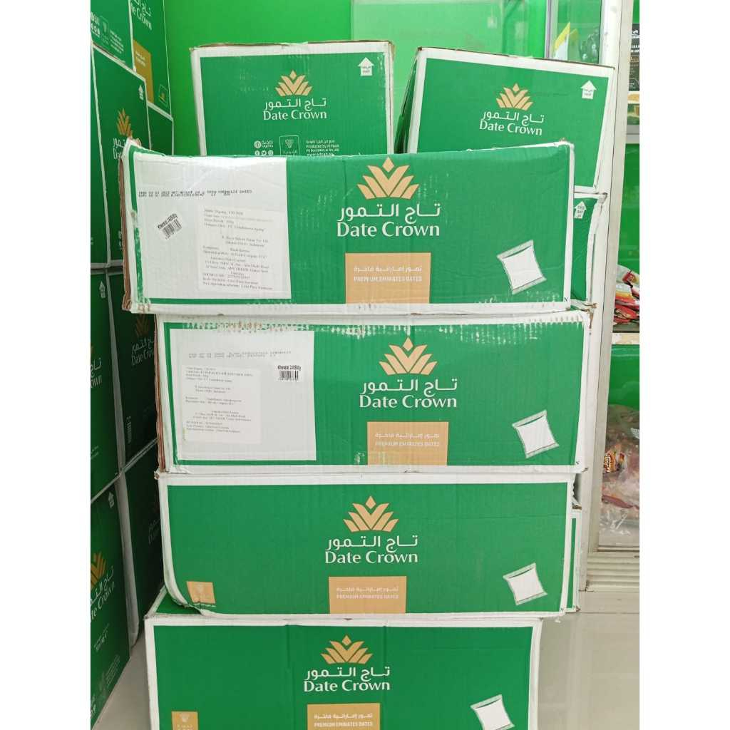 

1 DOS/KARTON Kurma Date crown Khenaizi 500gr isi 24 Bungkus