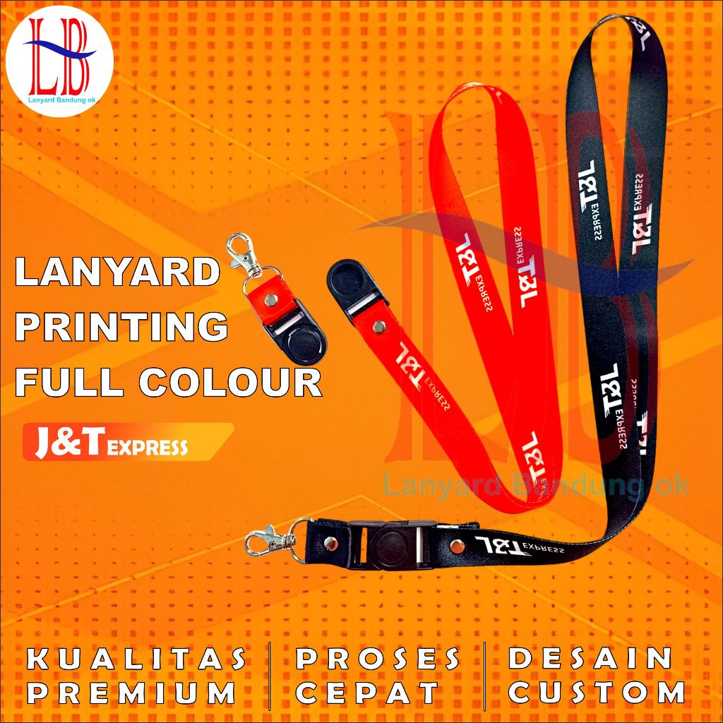

Tali lanyard ekspedisi J&T /lanyard gantungan id card J & T/kalung id card J&T