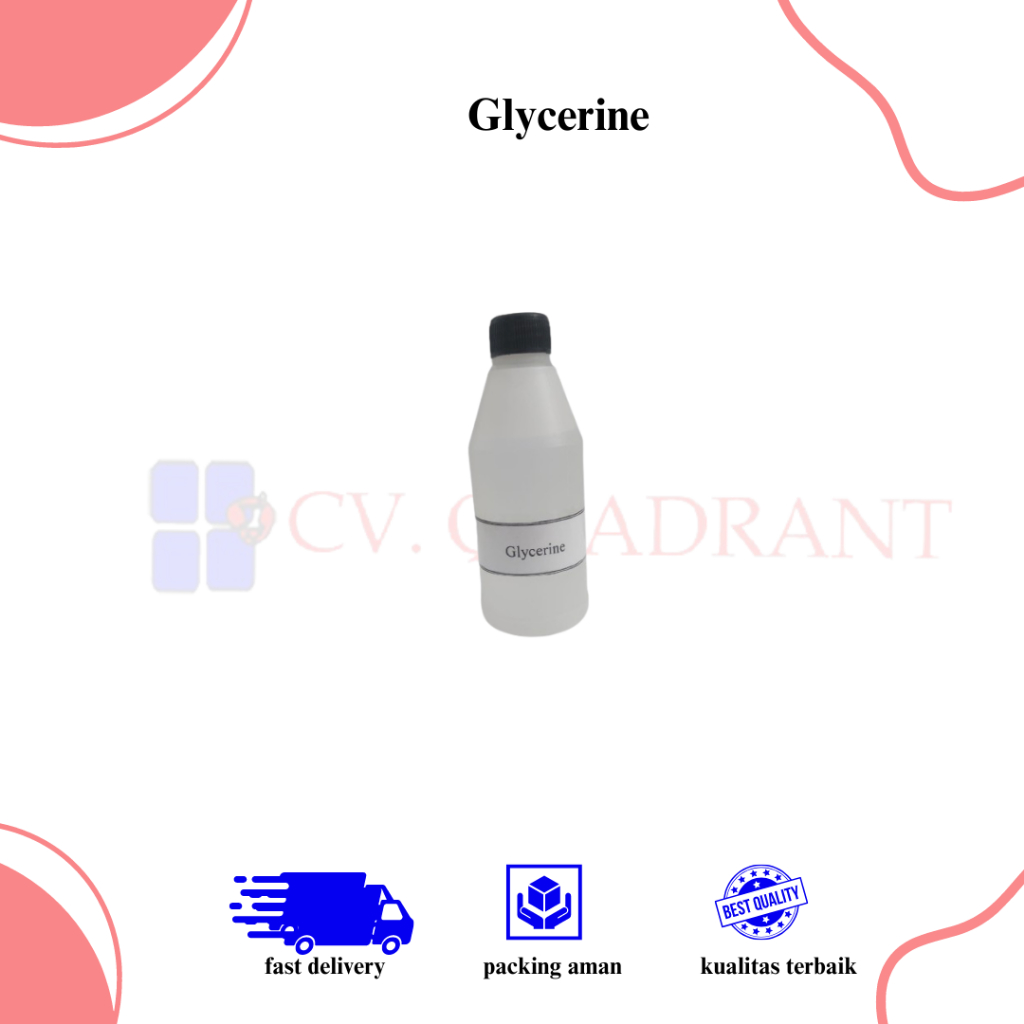 Gliserin Food Grade / Gliserol / Vegetable Glycerine / C3H8O3 / Glycerine - kemasan 100ml - 500ml