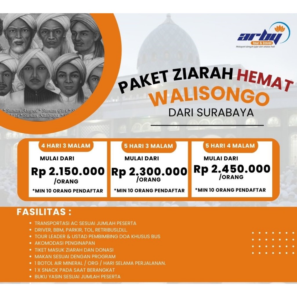 TOUR ZIARAH WALISONGO DARI SURABAYA