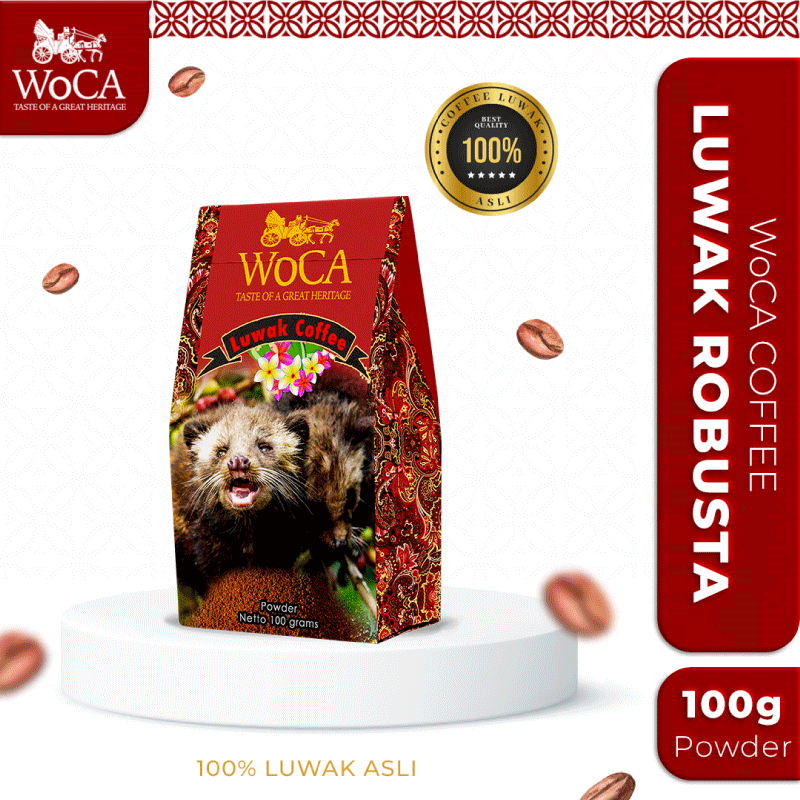 

WoCA Kopi Luwak Robusta 100 gram powder