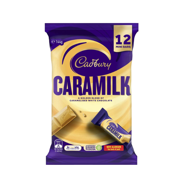 

Cadbury Caramilk Chocolate Sharepack 12 Pack 144g