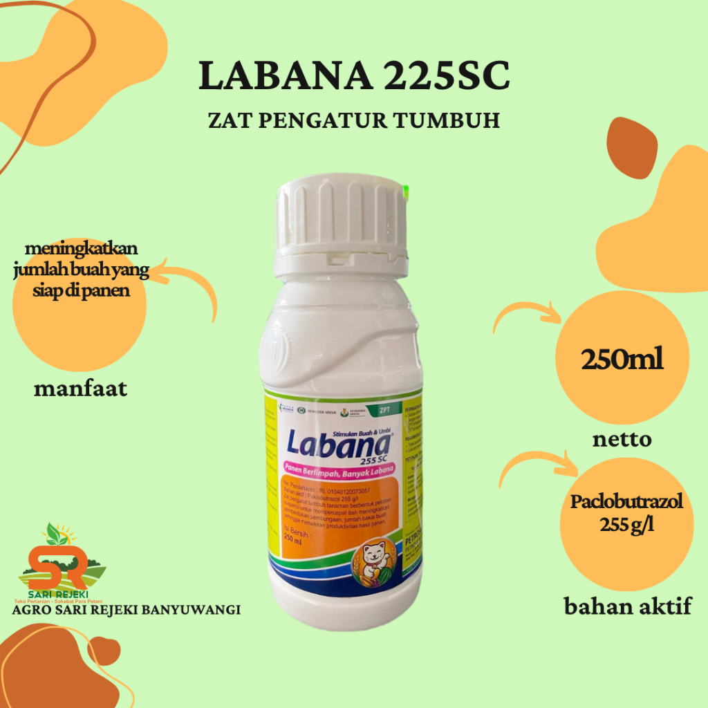 LABANA 225SC 250ML ZAT PENGATUR TUMBUH TANAMAN Paclobutrazol
