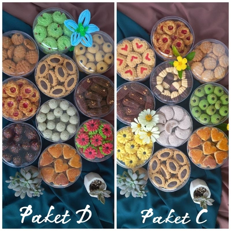 

Paket Kue Kering Lebaran Hemat 250gr isi 10 Toples Murah Hampers Kue Lebaran