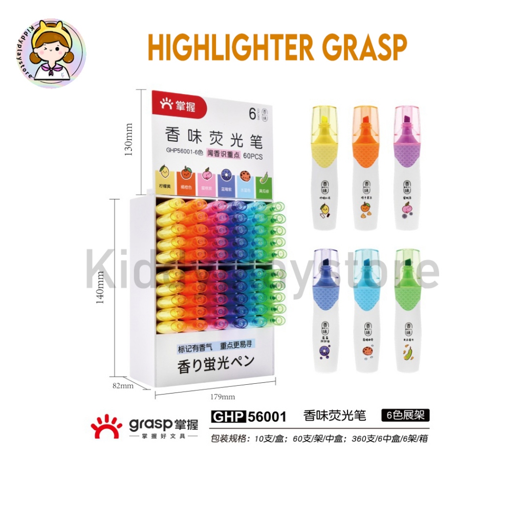 

Highlighter Grasp / Stabilo Grasp 6 Pilihan Warna