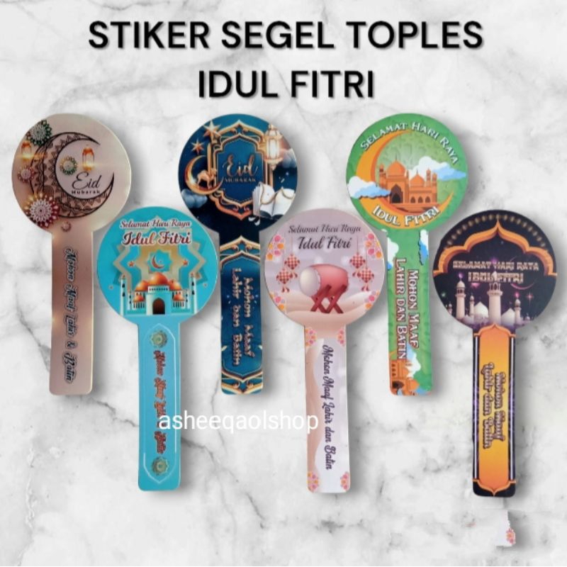 

Stiker Idul Fitri Segel Toples Kue Lebaran